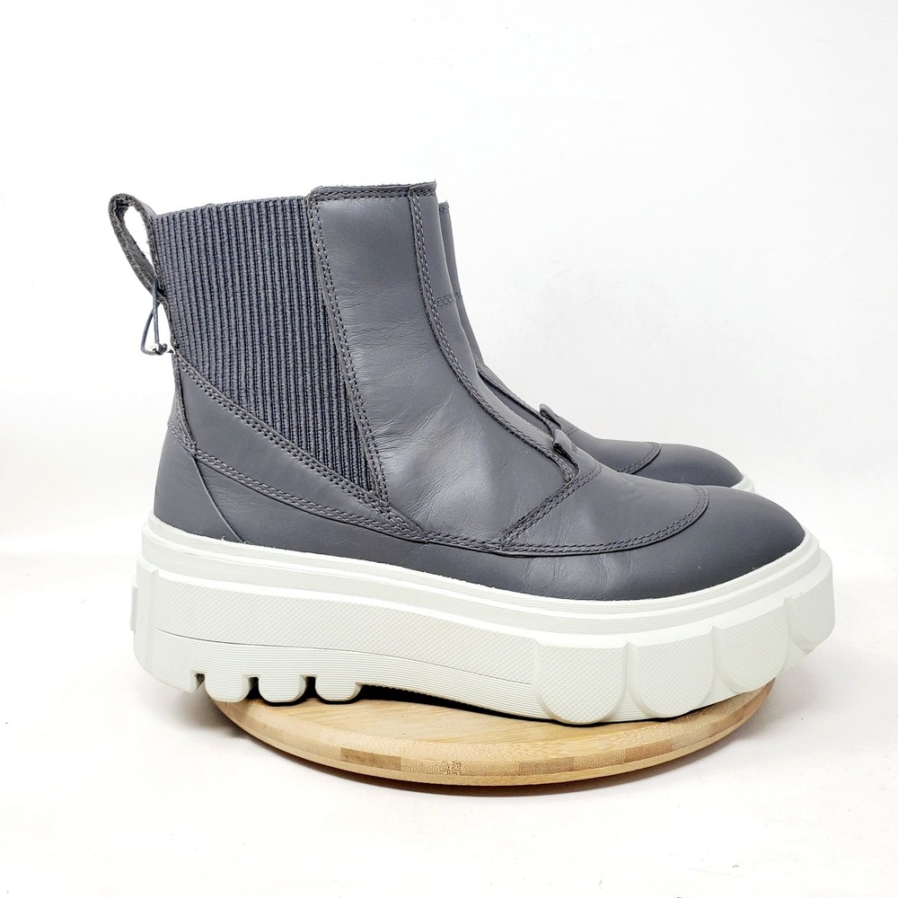 Sorel Caribou X Chelsea Boots‎ Womens 7.5 Grey Waterproof Chunky Platform Shoes